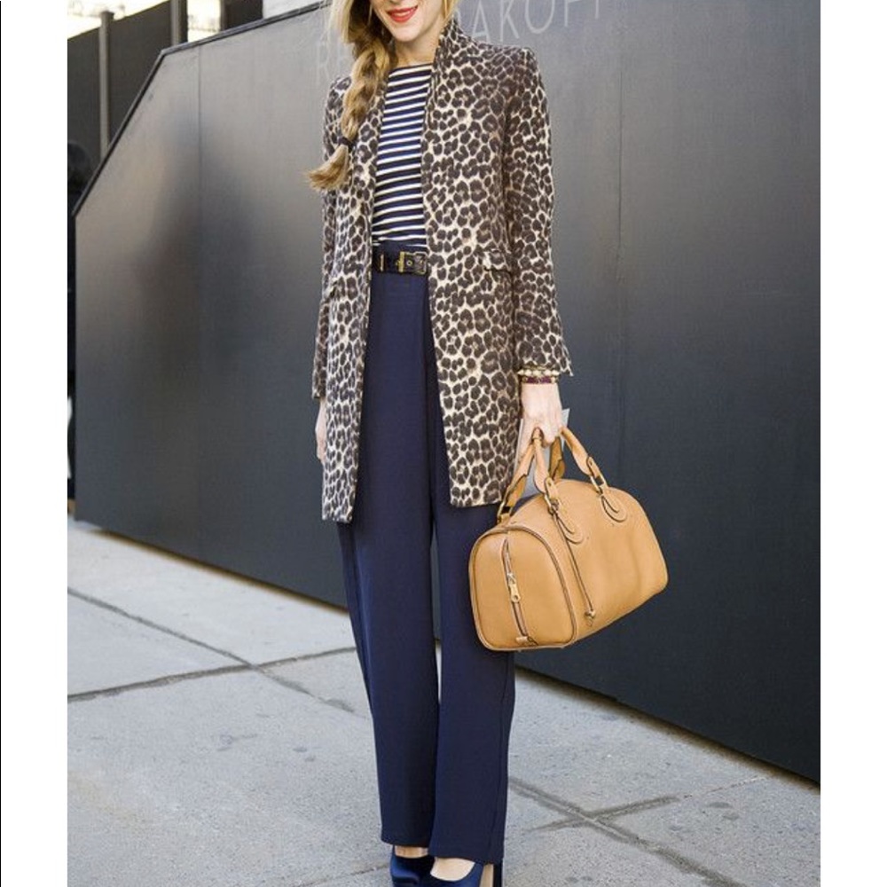 Talbots navy linen pants